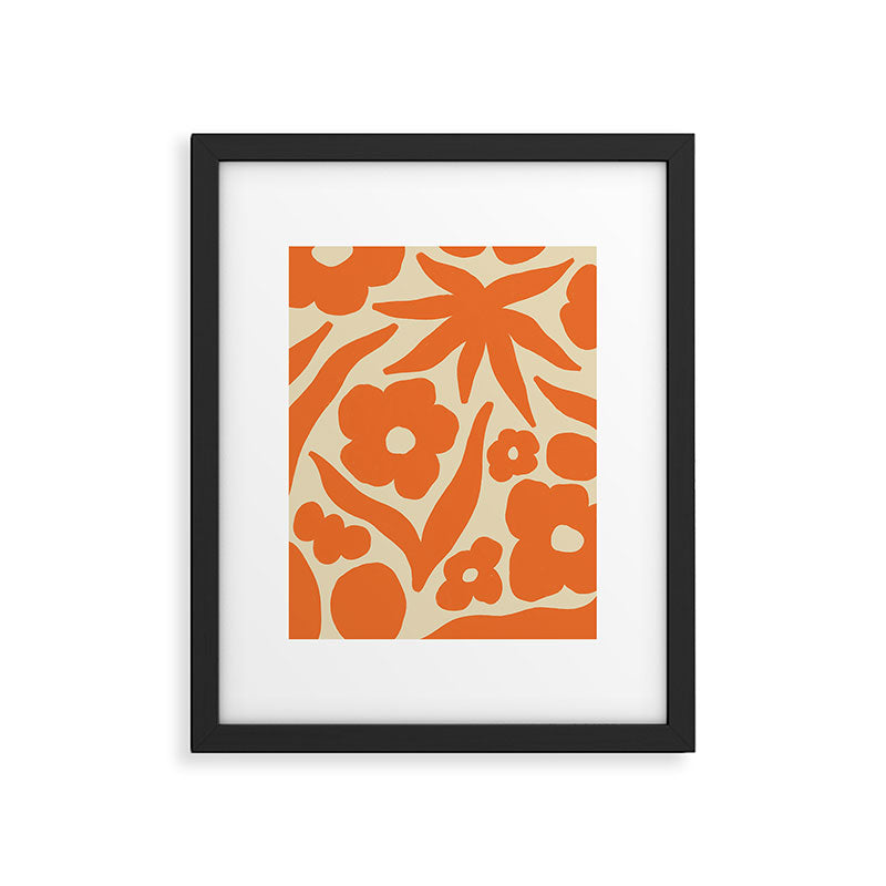 Floral eight Framed Art Print Gallery Image 5