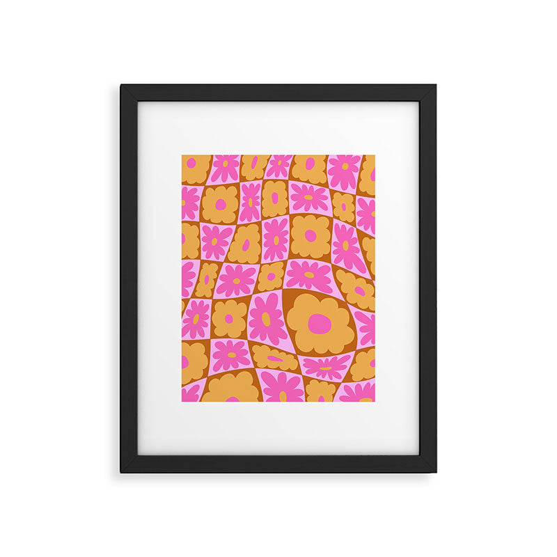 Floral nine Framed Art Print Gallery Image 5