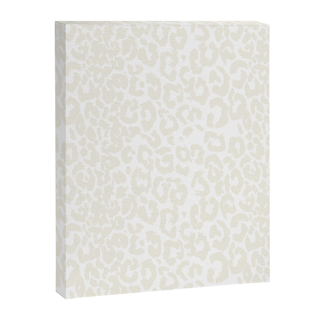 Antique White Leopard Print on White Canvas Print Gallery Image 8
