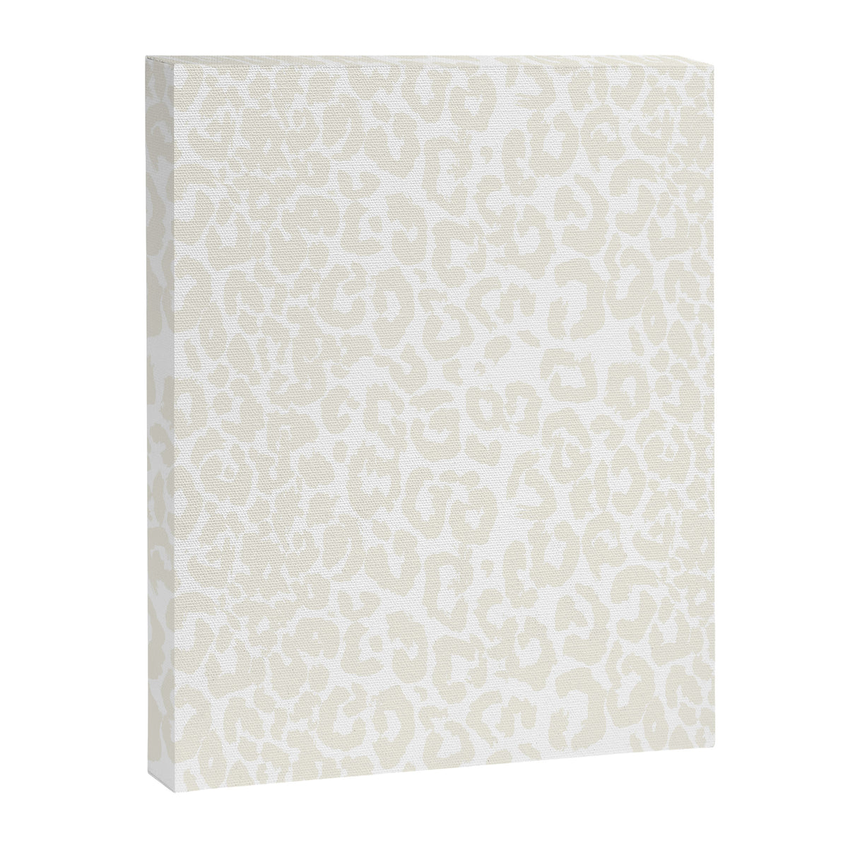 Antique White Leopard Print on White Canvas Print Gallery Image 8