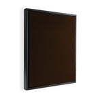 Minimal Monochrome Coal Dark Brown Framed Canvas Print Gallery Image 2