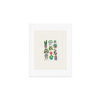 Art print of love for plants on a Ivory background Art Print Gallery Image 1