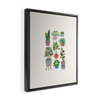 Art print of love for plants on a Ivory background Framed Canvas Print Gallery Image 2