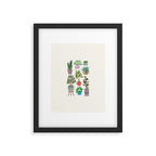 Art print of love for plants on a Ivory background Framed Art Print Gallery Image 6