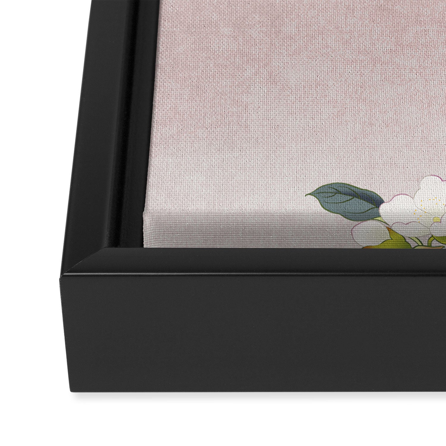 Butterflies and pear blossoms Framed Canvas Print Gallery Image 3