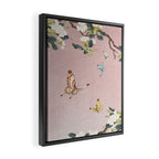 Butterflies and pear blossoms Framed Canvas Print Gallery Image 2