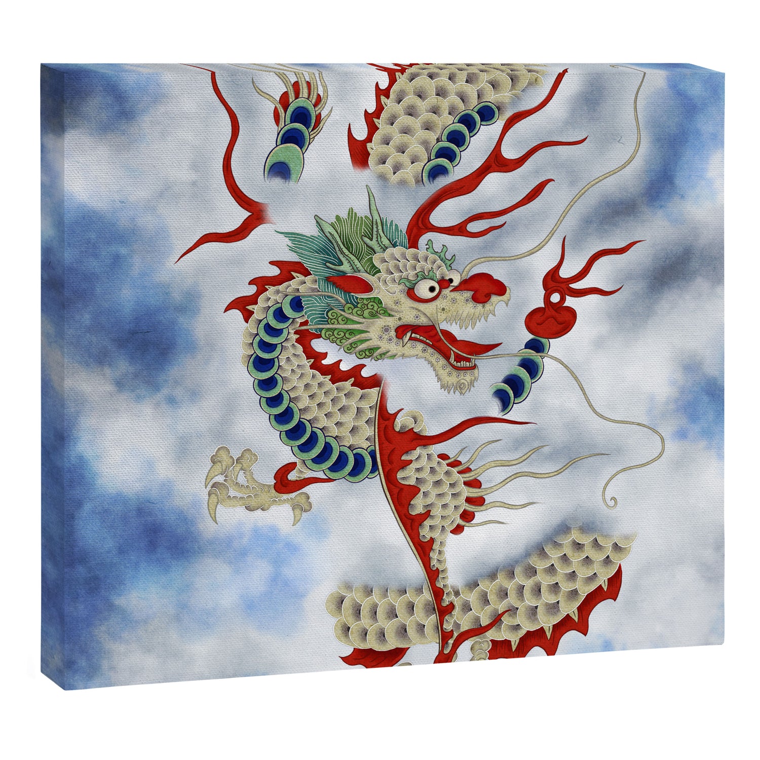 Dragon in the Cloud : Minhwa-Korean traditional/folk art Canvas Print Gallery Image 3