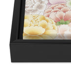 Field of peony flowers Framed Canvas Print Gallery Image 3