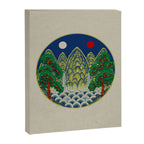 Five peaks of the sun and moon : Kingâs painting (Minhwa-Korean folk art) Canvas Print Gallery Image 3