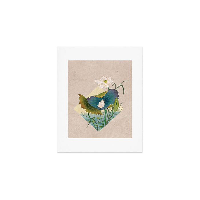 lotursflowers C : Minhwa-Korean traditional/folk art Art Print Gallery Image 1