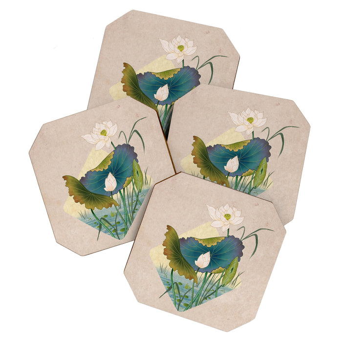 lotursflowers C : Minhwa-Korean traditional/folk art Coaster Gallery Image 1