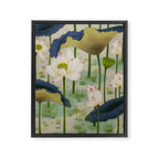 Lotus flowers B - Minhwa-Korean traditional/folk art Framed Canvas Print Gallery Image 8