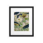 Lotus flowers B - Minhwa-Korean traditional/folk art Framed Art Print Gallery Image 6