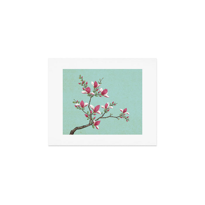 Magnolia : Minhwa-Korean traditional/folk art Art Print Gallery Image 1