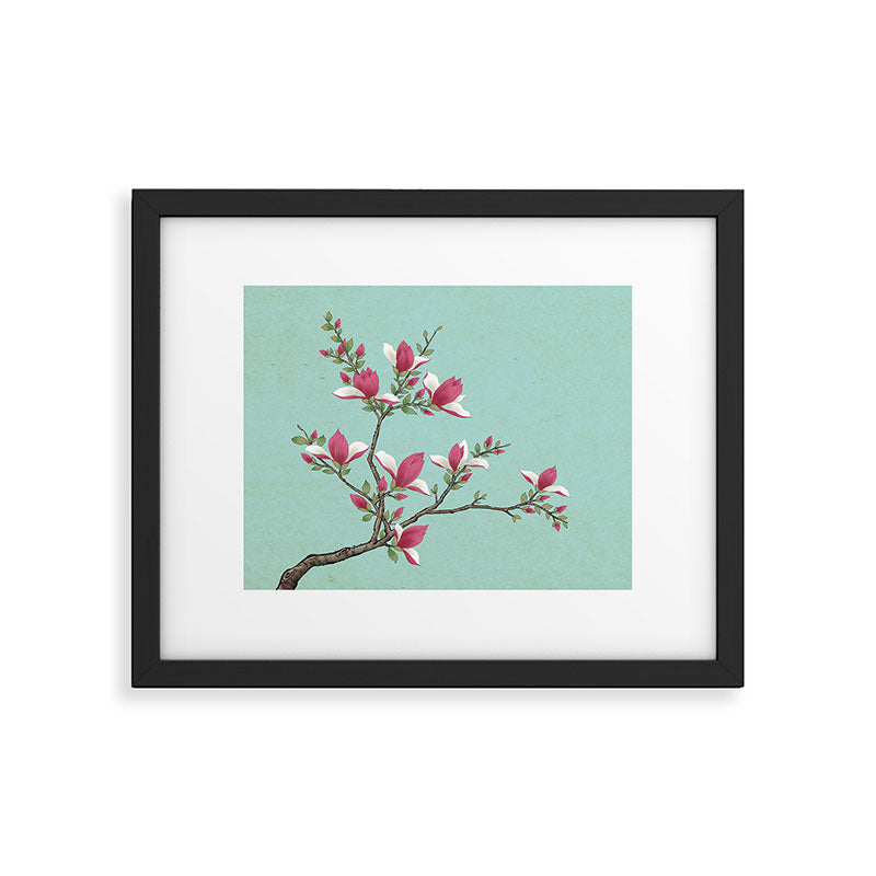 Magnolia : Minhwa-Korean traditional/folk art Framed Art Print Gallery Image 6