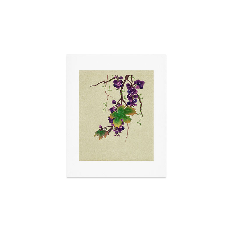 Minhwa : Grapevine Type (Korean traditional/folk art) Art Print Gallery Image 1