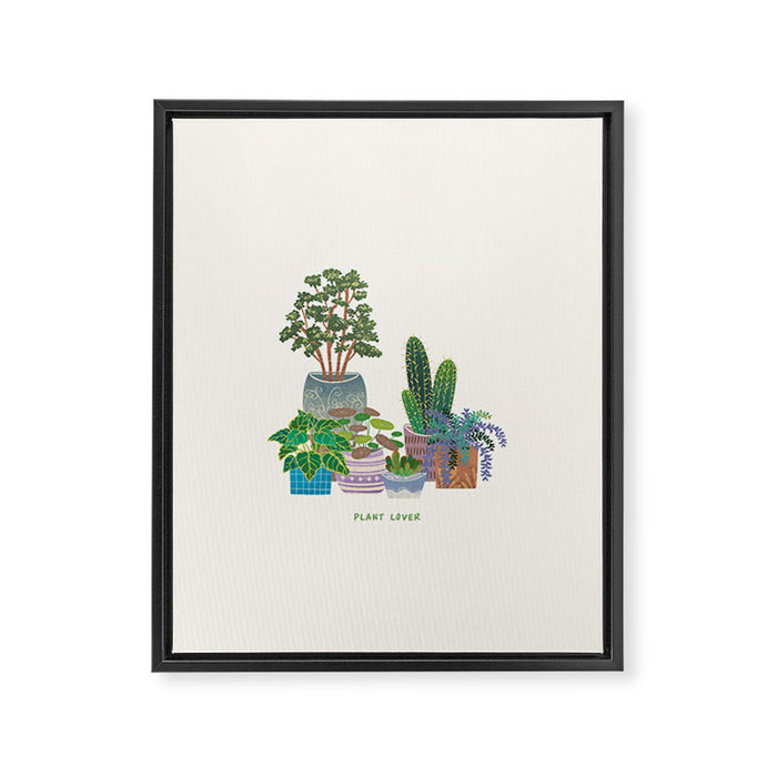plant lover T2 Framed Canvas Print Gallery Image 1