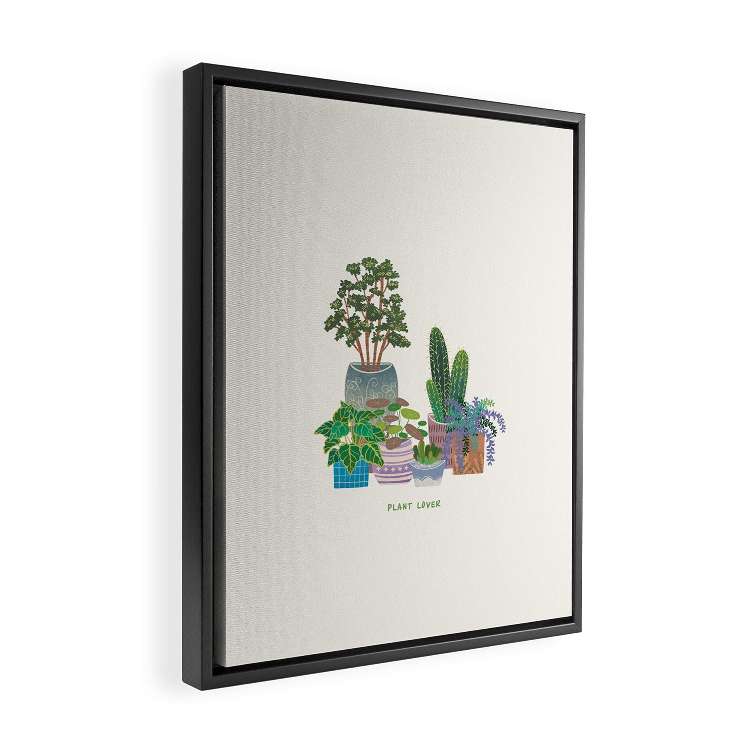 plant lover T2 Framed Canvas Print Gallery Image 2