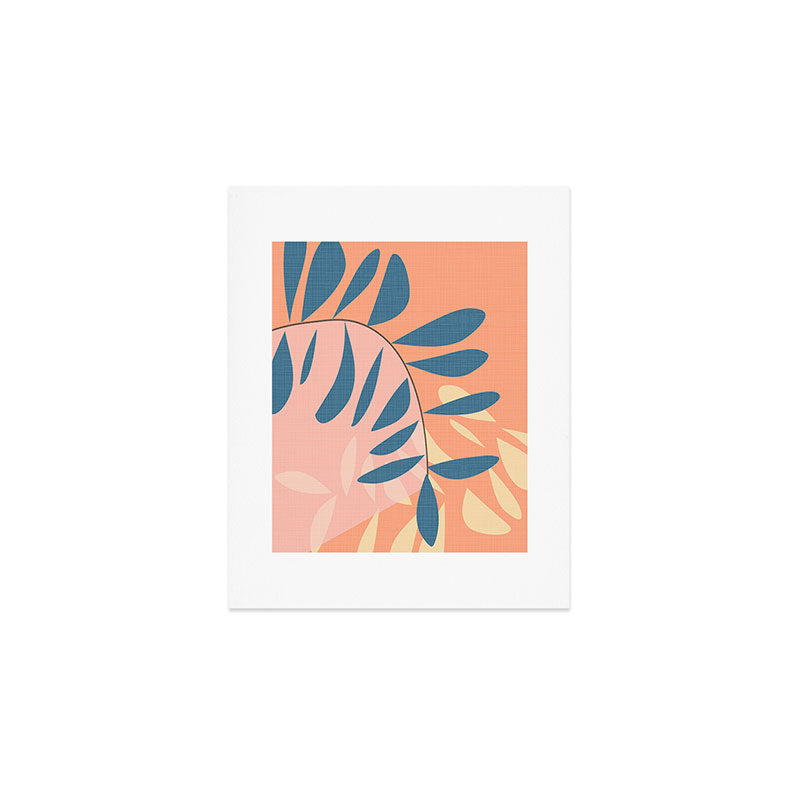 Abstract Blue Branch Art Print Gallery Image 1