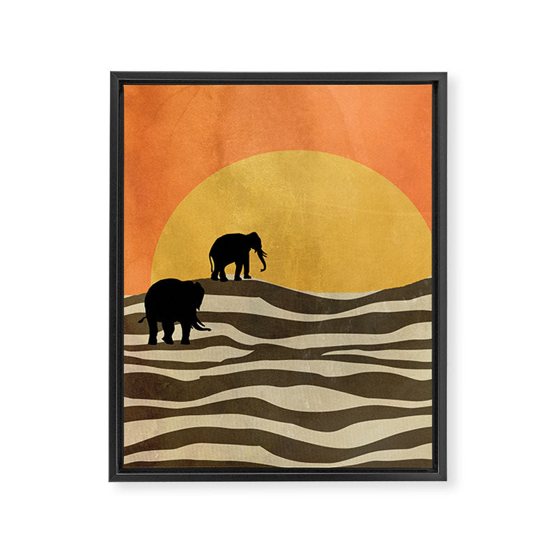 African Sunset Framed Canvas Print Gallery Image 8