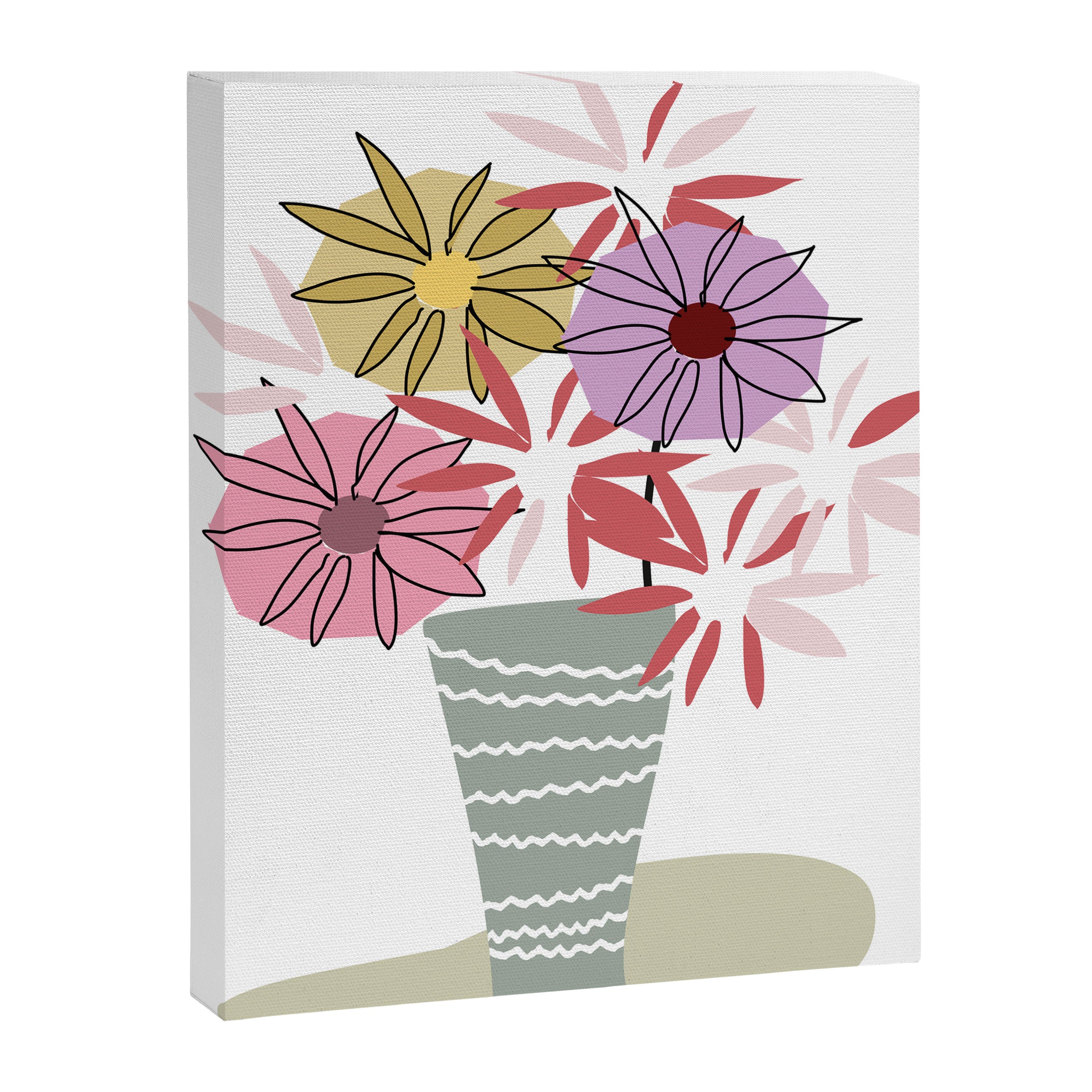 Asters Bunch Canvas Print Gallery Image 8