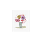 Asters Bunch Art Print Gallery Image 1