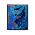 Botanika 6 Blue Framed Canvas Print Gallery Image 8