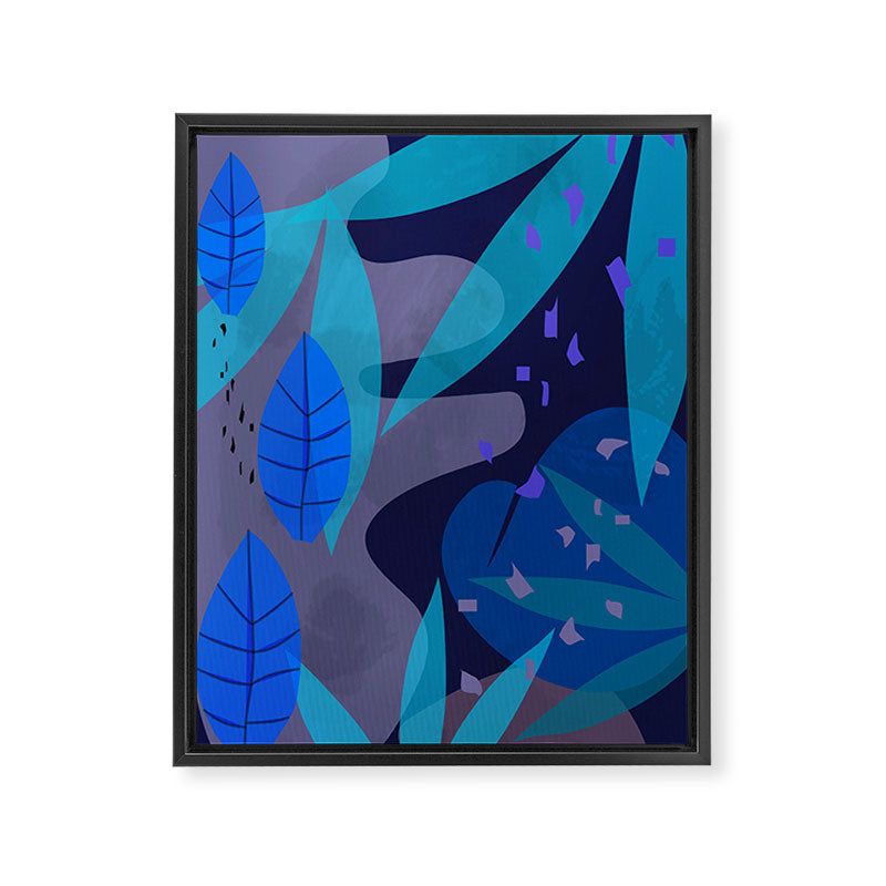 Botanika 6 Blue Framed Canvas Print Gallery Image 8