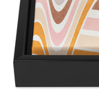 Bowy Pastel Stripes Framed Canvas Print Gallery Image 3