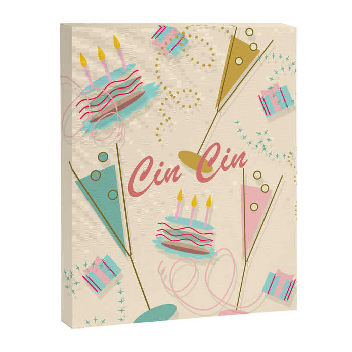 Cin Cin - Happy Party Canvas Print Gallery Image 1