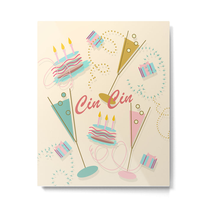 Cin Cin - Happy Party Metal Print Gallery Image 1