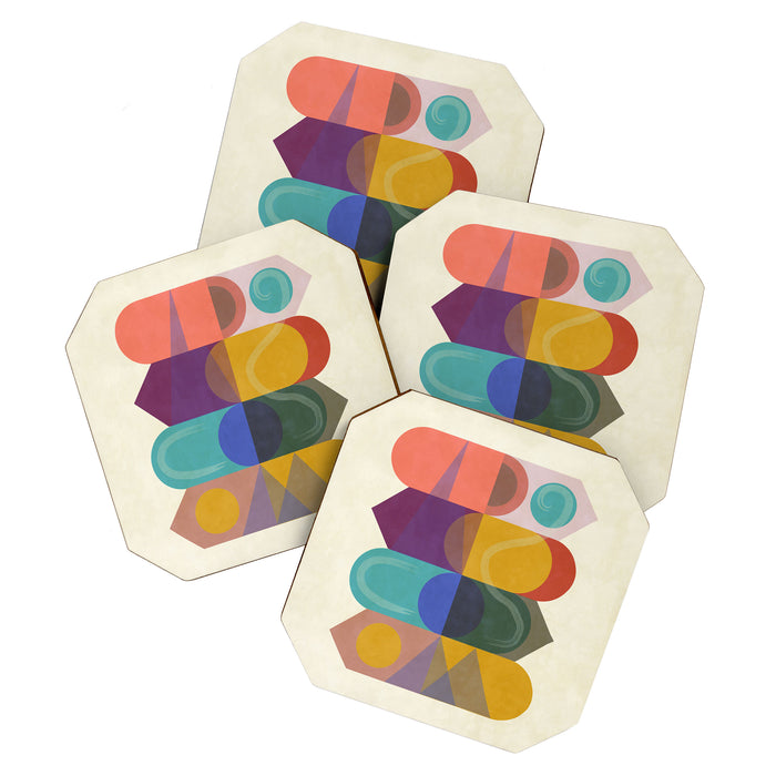 CITY TOTEM #society6 #buyart Coaster Gallery Image 1