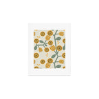 Climbing Flowers in Yellow and Green  Art Print Gallery Image 1
