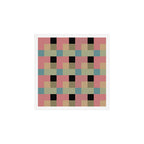 Geometric Trend in Pink Green and Black Art Print Gallery Image 1