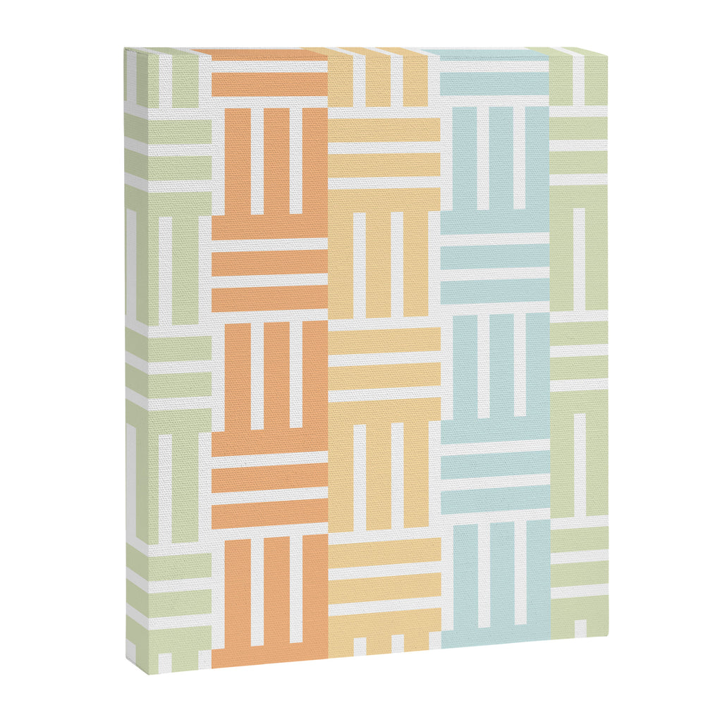 Grid on Pastels Canvas Print Gallery Image 8