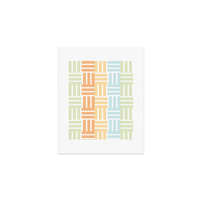 Grid on Pastels Art Print Gallery Image 1