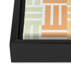 Grid on Pastels Framed Canvas Print Gallery Image 3