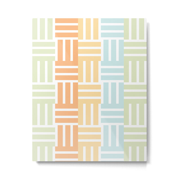 Grid on Pastels Metal Print Gallery Image 1