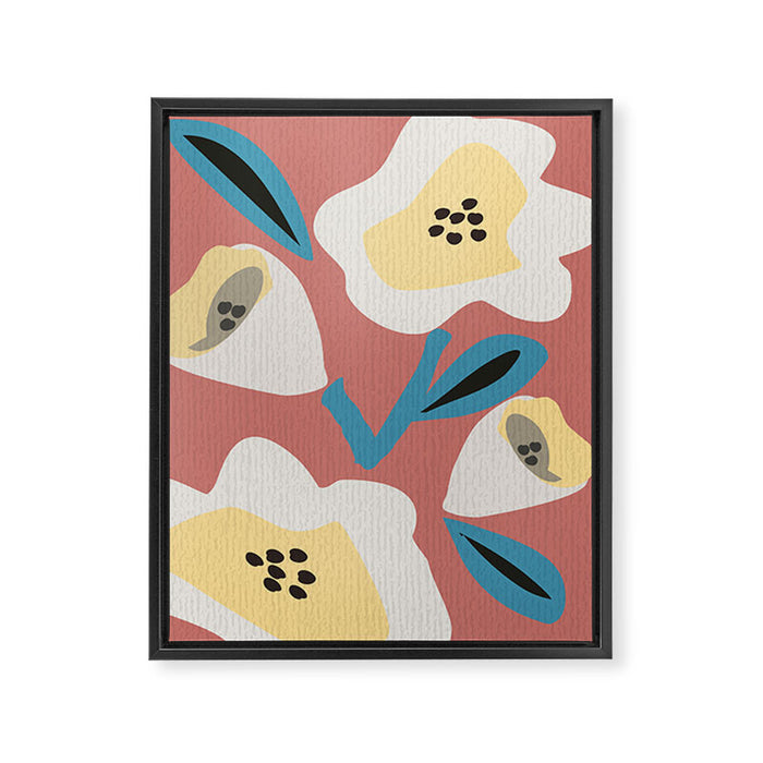 Huge Blooms Framed Canvas Print Gallery Image 1