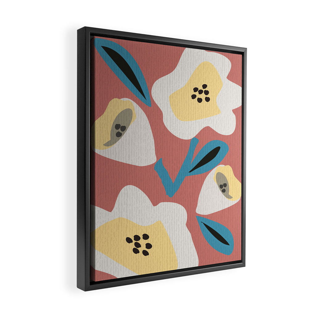 Huge Blooms Framed Canvas Print Gallery Image 2