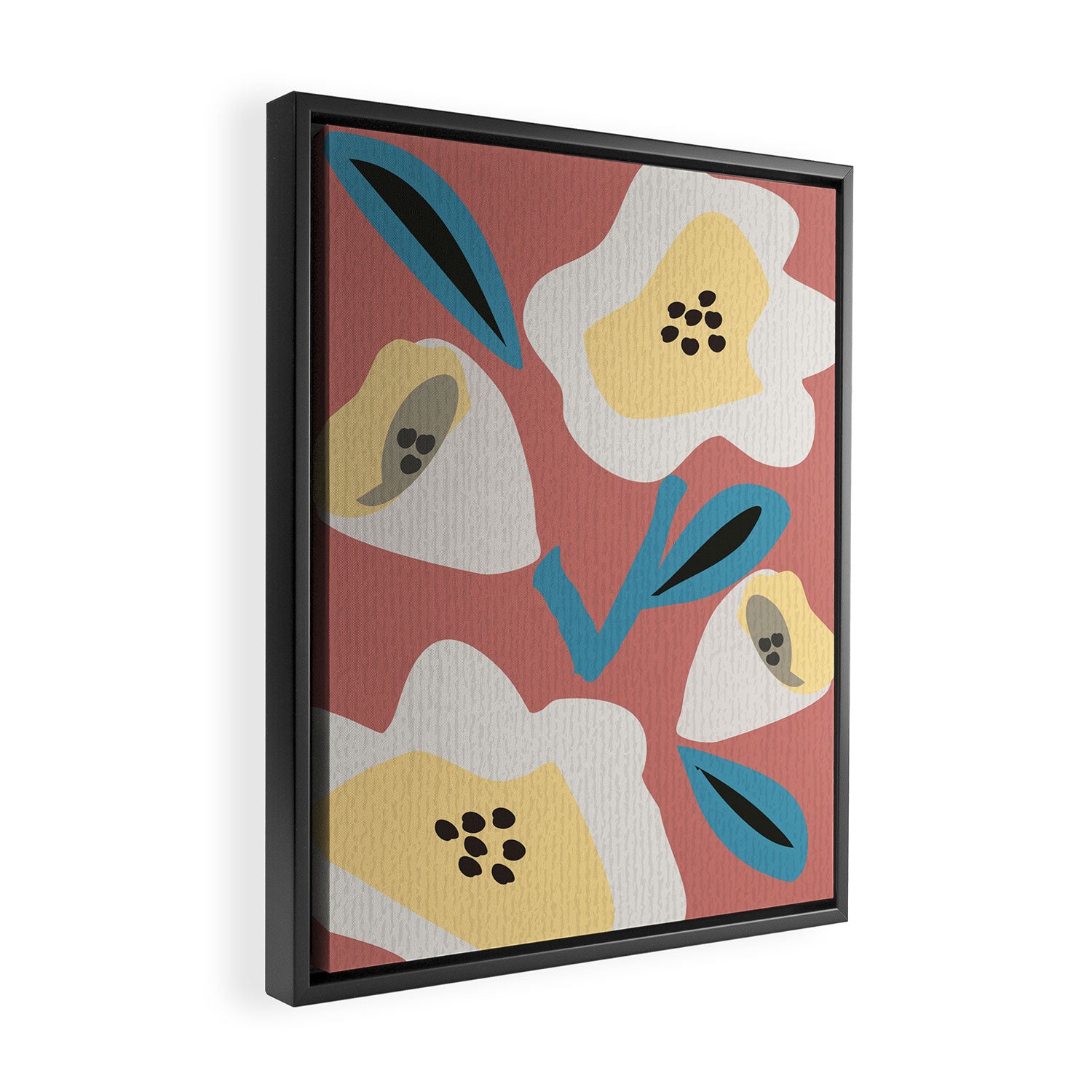 Huge Blooms Framed Canvas Print Gallery Image 2