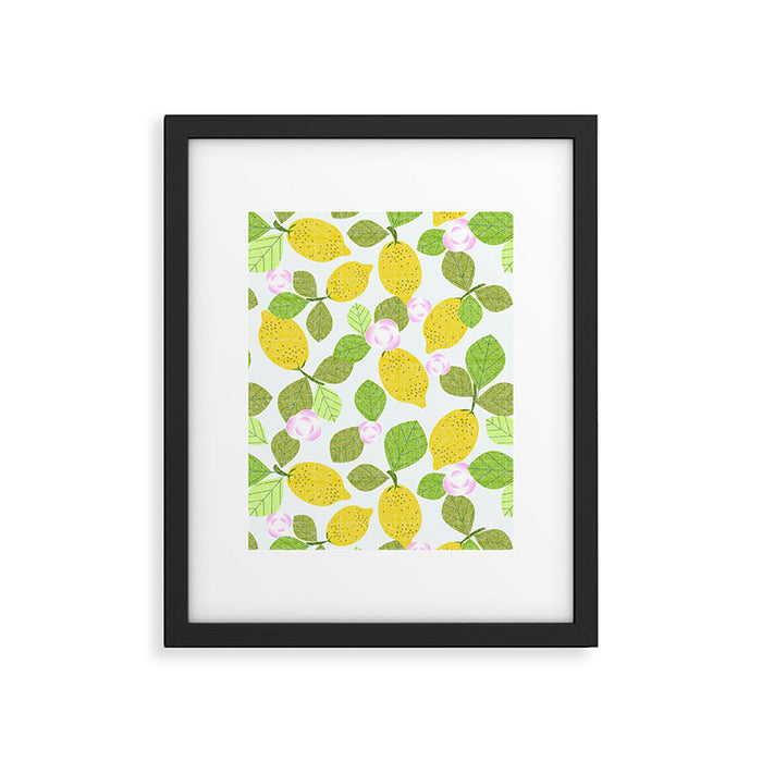 Lemons in Bloom Framed Art Print Gallery Image 1