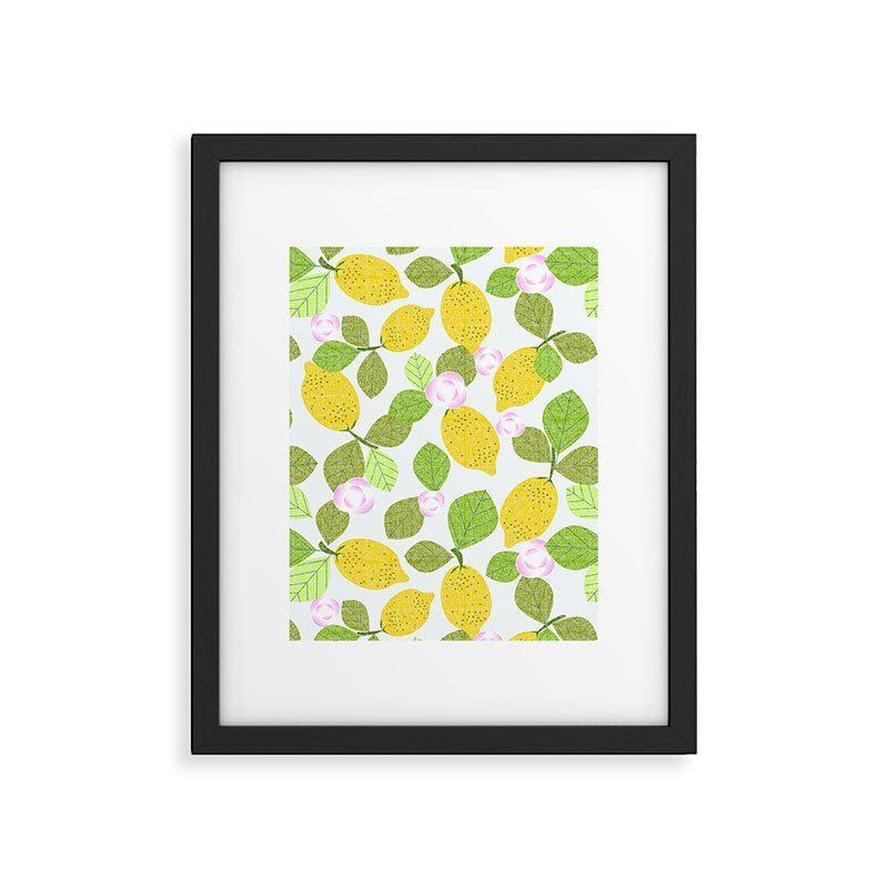 Lemons in Bloom Framed Art Print Gallery Image 6