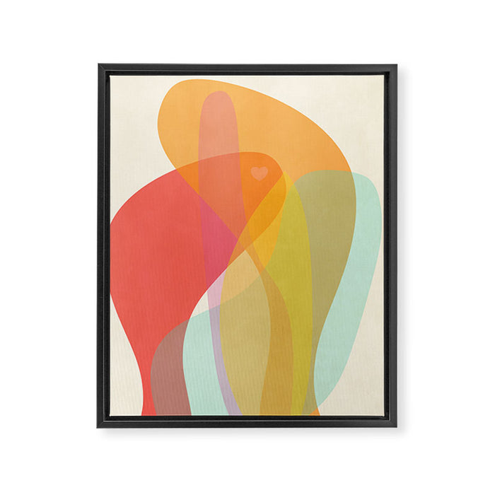Love has no color Framed Canvas Print Gallery Image 1