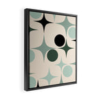 Modern Retro Geo Framed Canvas Print Gallery Image 2