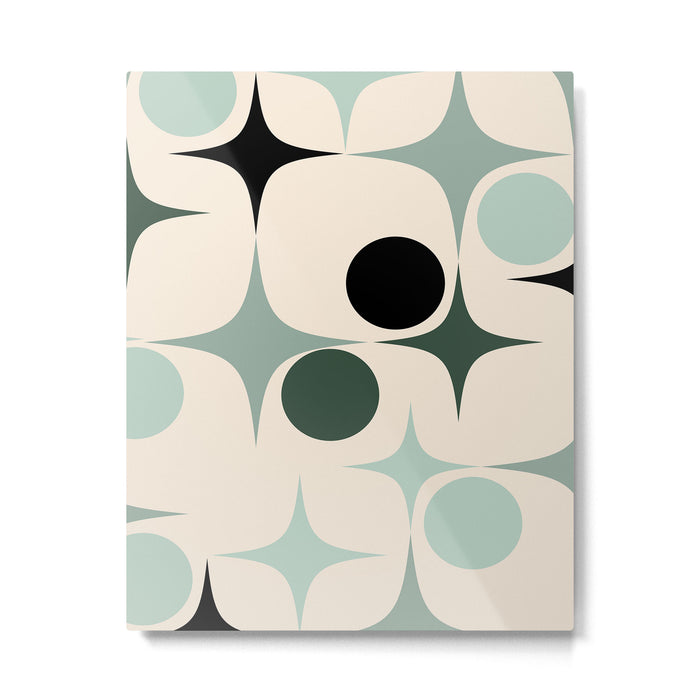 Modern Retro Geo Metal Print Gallery Image 1