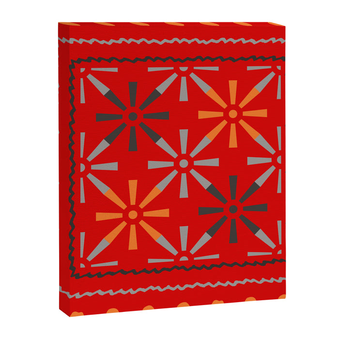 Nativo Red Canvas Print Gallery Image 1