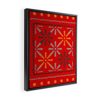 Nativo Red Framed Canvas Print Gallery Image 2