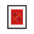 Nativo Red Framed Art Print Gallery Image 6