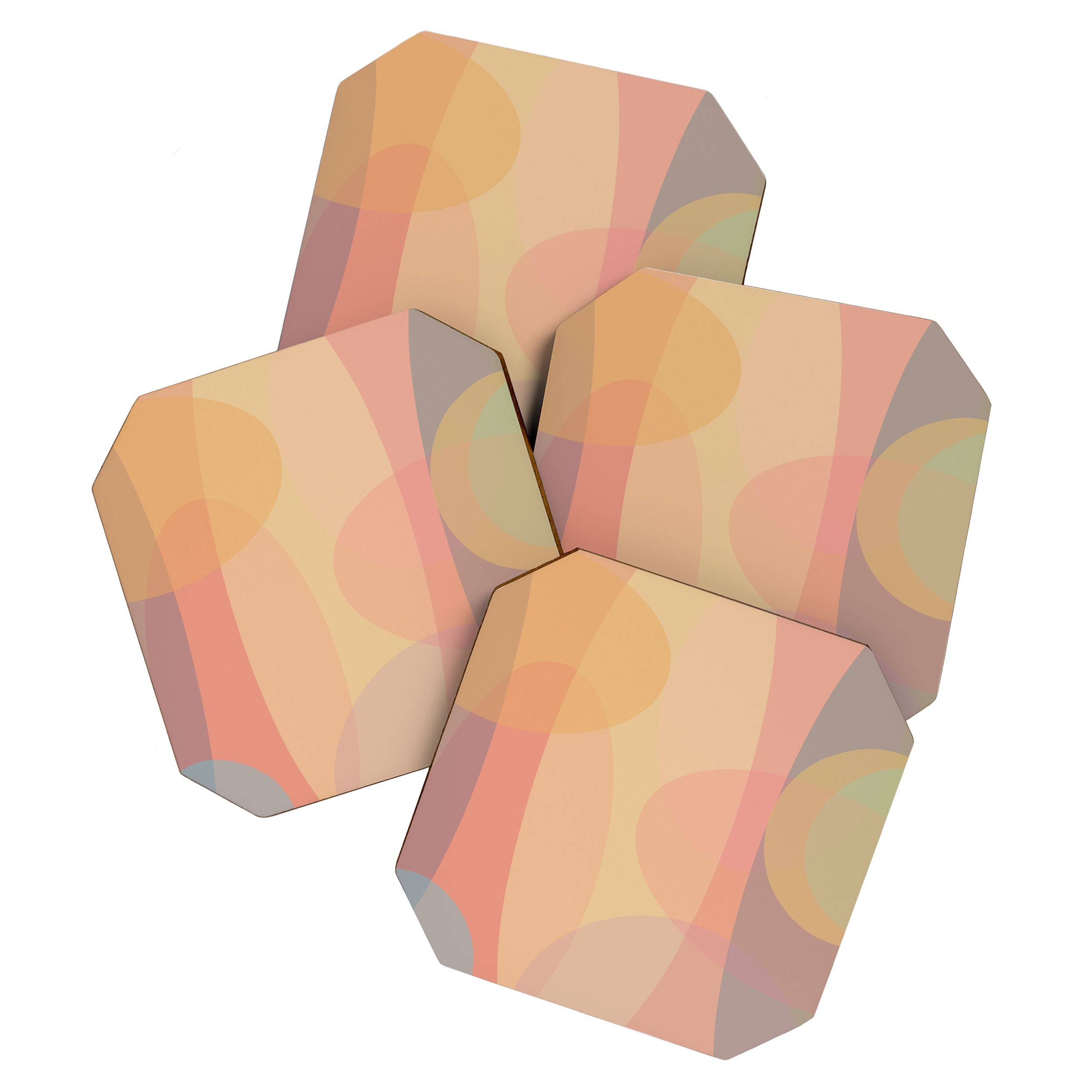 Pastel Abstract Coaster Gallery Image 1